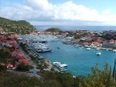 Overlooking the harbour of Gustavia- The Swedes sold St Barts to the French in 1878